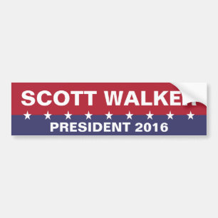 SCOTT WALKER for President 2016 Bumper Sticker