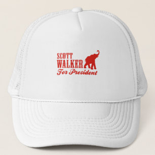 SCOTT WALKER FOR PRESIDENT (GOP) TRUCKER HAT