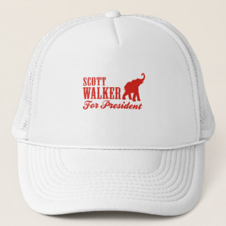 SCOTT WALKER FOR PRESIDENT (GOP) TRUCKER HAT