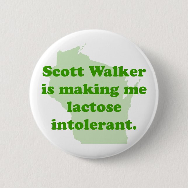 Scott Walker intolerance 6 Cm Round Badge (Front)
