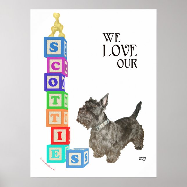 Scottie Alphabet Blocks Poster (Front)