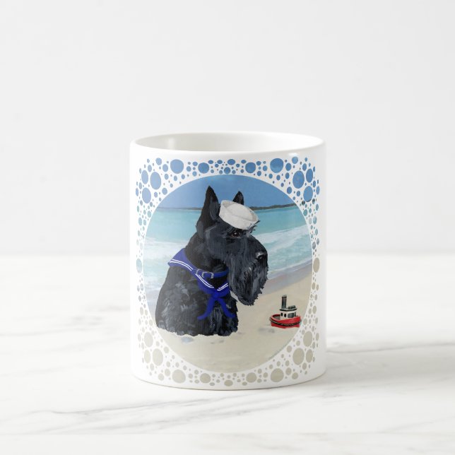 Scottie at the Beach Coffee Mug (Center)