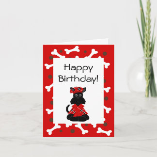 Scottie Birthday Card