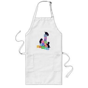 Scottie Blocks !! Long Apron