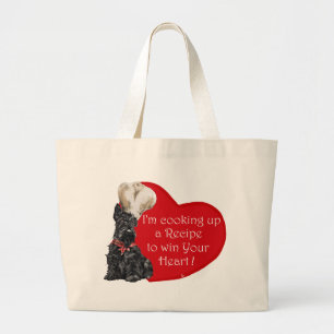 Scottie Chef  Valentine Large Tote Bag