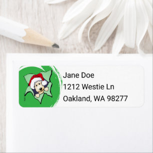 Scottie Christmas Return Address Label
