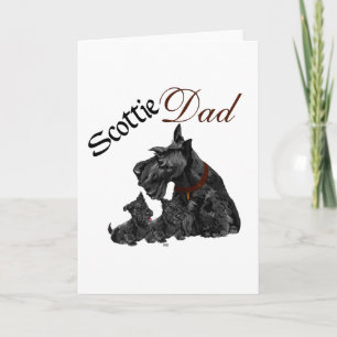Scottie Dad and Pups Father's Day Card
