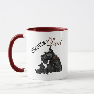 Scottie Dad and Pups Father's Day Mug
