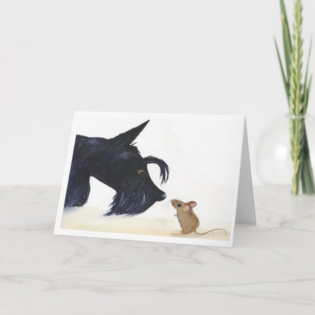 Scottie Dog and Mouse Card (Front)