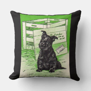 Scottie dog by special delivery cushion