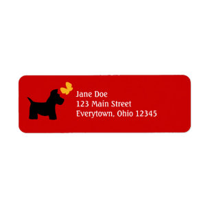 Scottie Dog Labels to Customise
