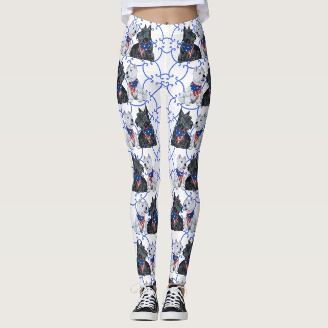 Scottie Dog Leggings (Front)