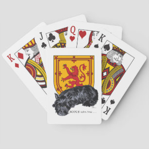 Scottie Dog Lion Rampant Flag Playing Cards