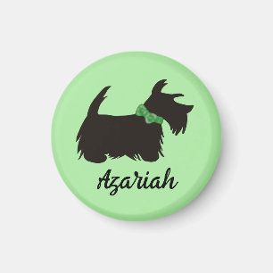 Scottie dog Magnet, Scottish terrier Button Magnet