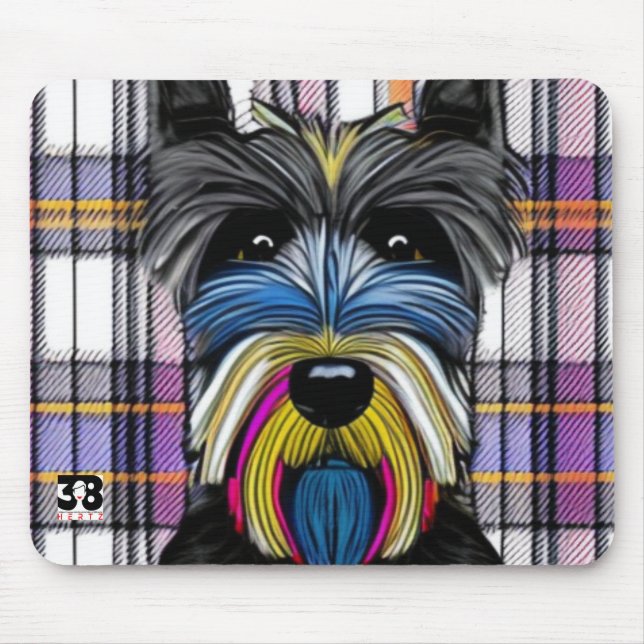 Scottie Dog Mouse Pad (Front)
