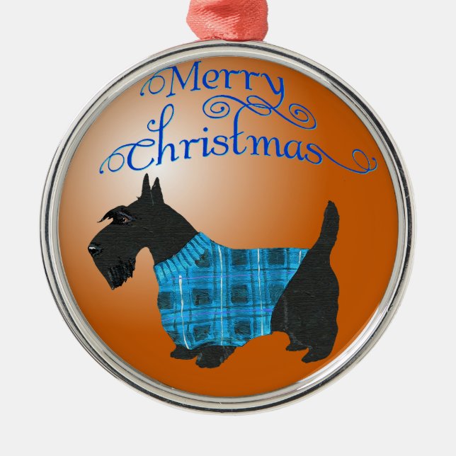 Scottie Dog Ornament (Front)