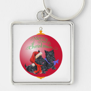 Scottie Dog Ornament Key Ring