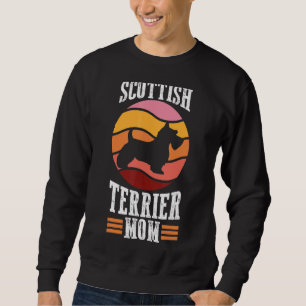 Scottie Dog Owner  Pet    Retro Scottish Terrier M Sweatshirt