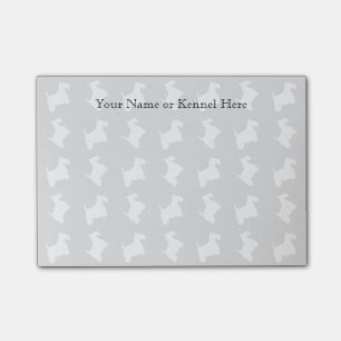 Scottie Dog Personalise Post-it Notes