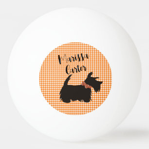 Scottie dog Ping pong ball, Personalised ball