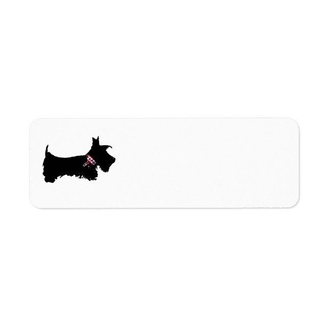 Scottie Dog Return Address Label (Front)