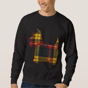 Scottie Dog Scottish Terrier Buchanan Tartan Plaid Sweatshirt