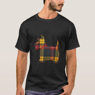 Scottie Dog Scottish Terrier Buchanan Tartan Plaid T-Shirt