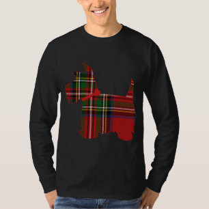 Scottie Dog Scottish Terrier Royal Stewart Tartan T-Shirt