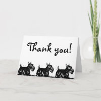 Scottie Dog Thank You Card