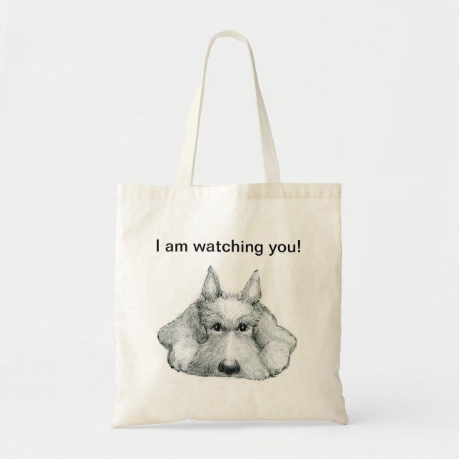 Scottie Dog Tote Bag (Front)