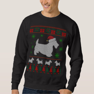 Scottie Dog Ugly Christmas Sweater Gift for Dog Lo