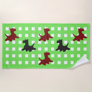 Scottie Dogs Beach Towel