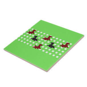 Scottie Dogs Ceramic Tile