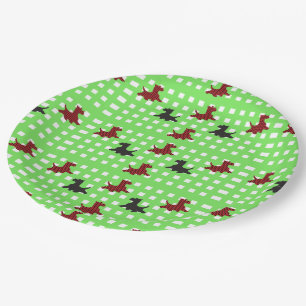 Scottie Dogs Paper Plate
