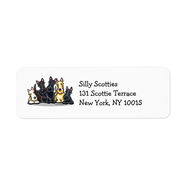 Scottie Five Return Address Label (Front)