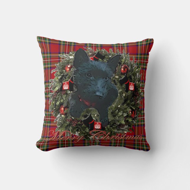Scottie Holiday Cushion (Front)