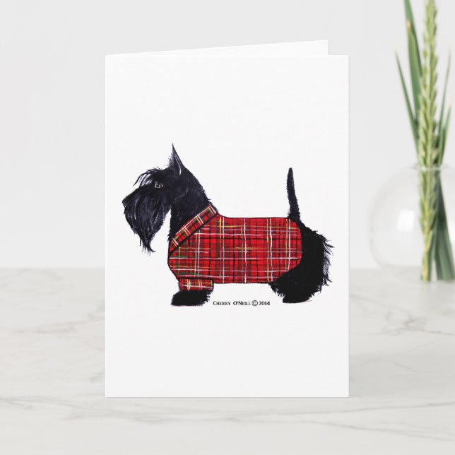 Scottie Holiday Jacket Card (Front)