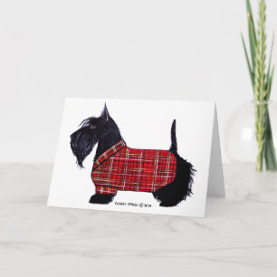Scottie Holiday Jacket Card