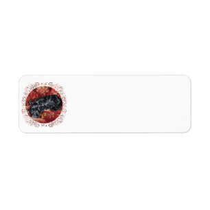 Scottie in Big Red Chair Return Address Label