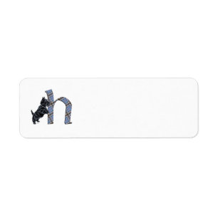 SCOTTIE Monogram H Address Labels