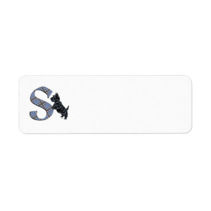 SCOTTIE Monogram S Address Labels