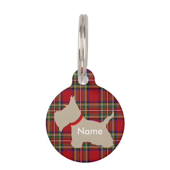 Scottie No 8 Wheaten Pet Tag (Front)