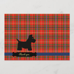 Scottie Plaid Personalised Cards