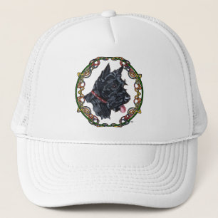 Scottie Portrait Celtic Knotwork Trucker Hat