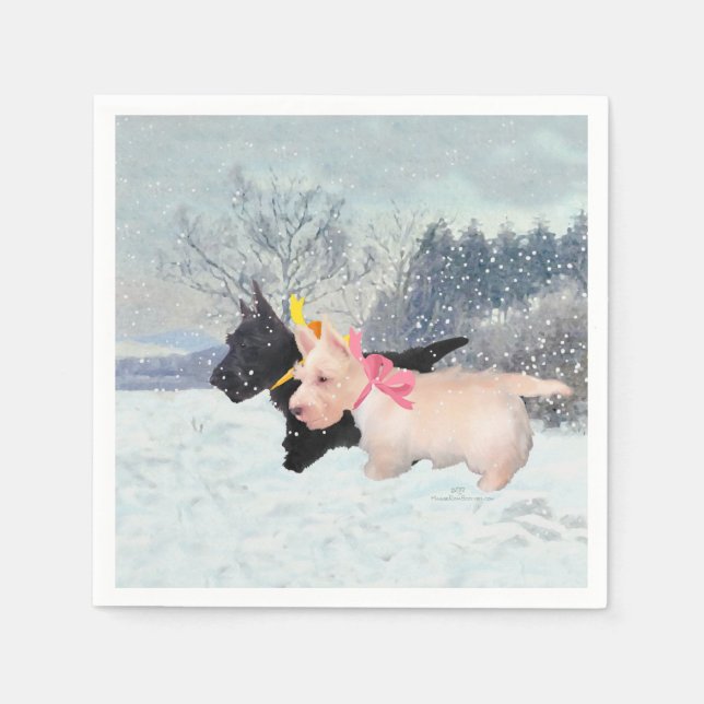 Scottie Pups Napkin (Front)