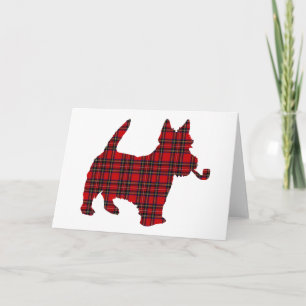 Scottie Scots Terrier Tartan Dog Card