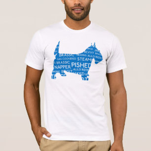 Scottie Scottish Slang Blue T-Shirt