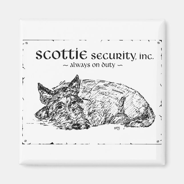 Scottie Sketch - Security? Magnet (Front)