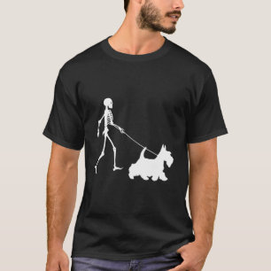 Scottie Skull Halloween Scottish Terrier T-Shirt