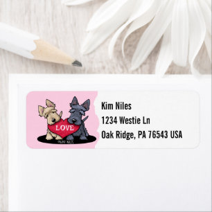 Scottie Terriers Label Return Address Label
